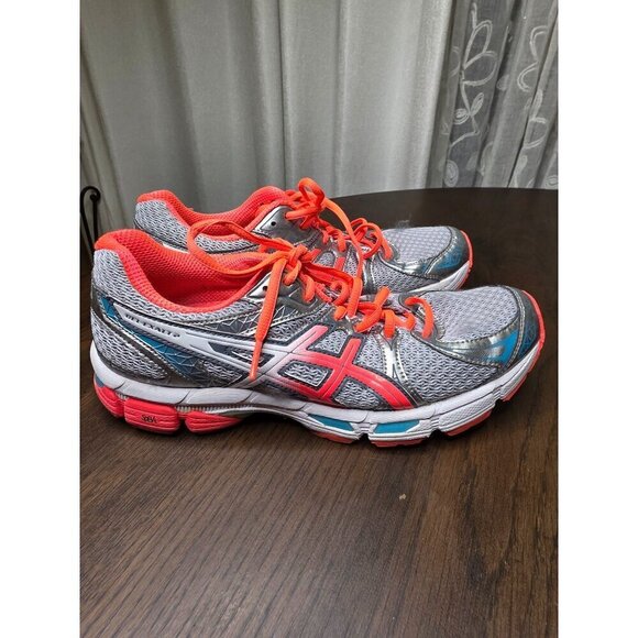 Asics GEL-Exalt 2 Womens Size 9 Orange Gray Fluid Fit Running Walking Shoes - Picture 3 of 16